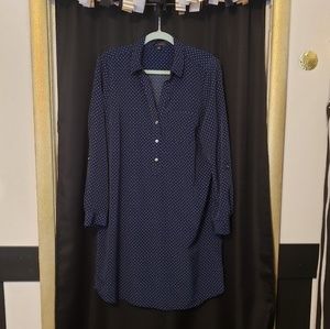 Limited Navy Blue Shirt Dress